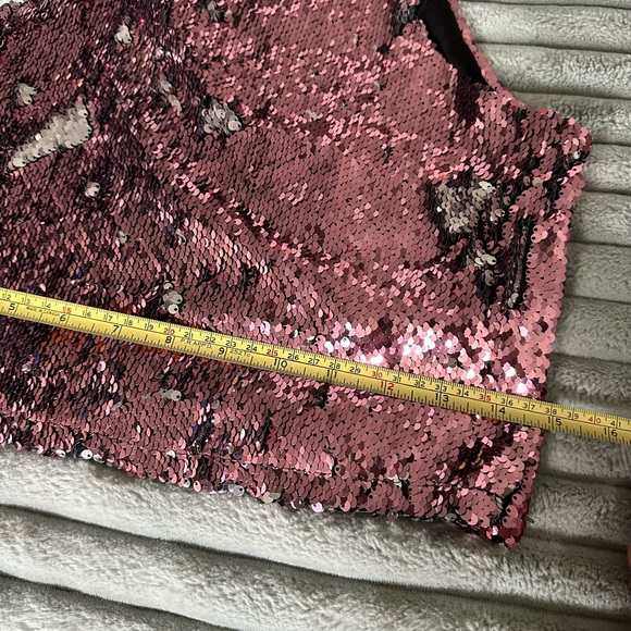 Small 2 way sequined crop top - Picture 3 of 5